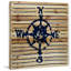 « compass » par jen lee, reproduction d’art sur bois de pin naturel-16784202