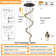 Yashin 26 - Light Stainless Steel LED Cluster Pendant