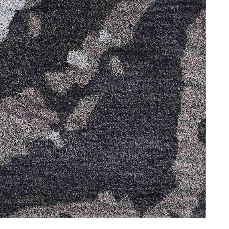 Tapis écologiques en laine touffetés à la main de Manns - Rectangulaire, multicolore, conception moderne abstraite, tapis épais antidérapants faits à la main pour salon, chambre à coucher