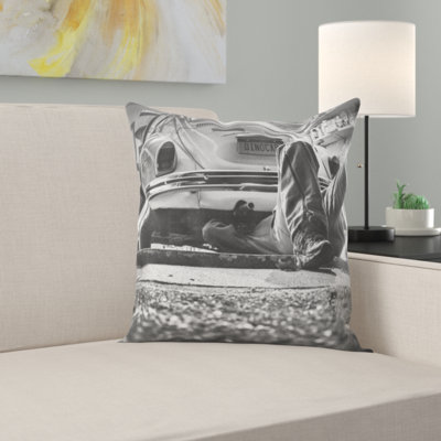 Car Repair Square Pillow Cover  Insert