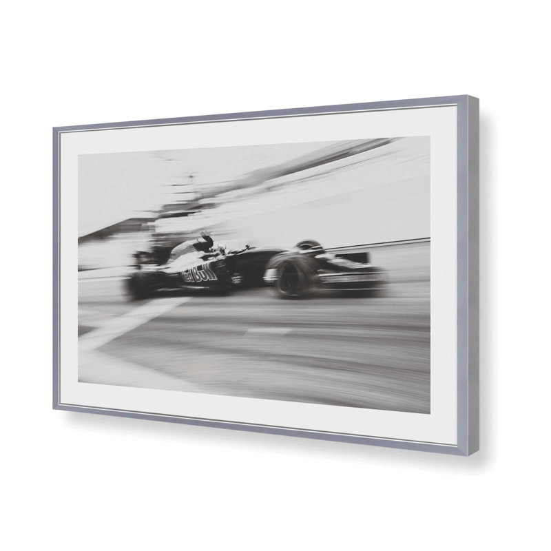 Speed Blur Racing, reproduction sur papier mat d'archives, H 12,25 po x l 15,25 po, Chrome poli