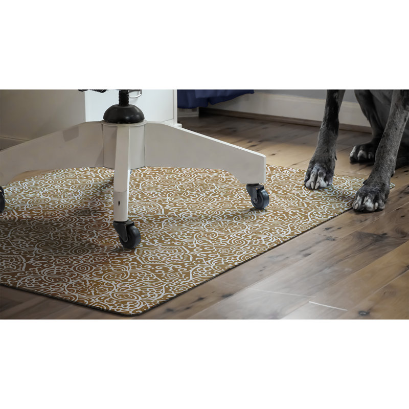 Tapis de bureau 9 à 5 Arabesque 35 po x 47 po Arabesque, Kaki