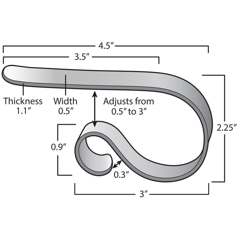 Le porte-chaussette original MantleClips ™, Étain