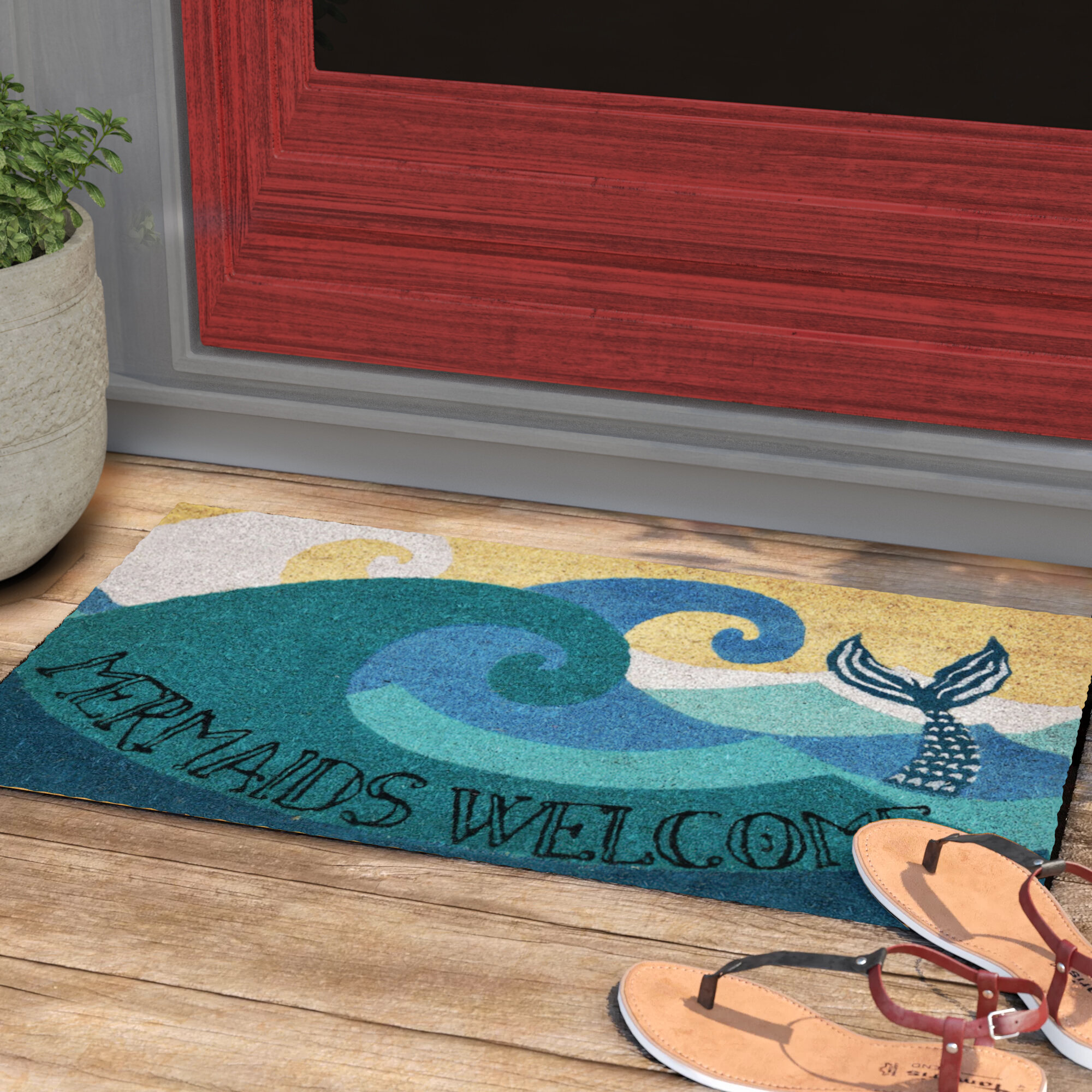 Matterly Waterhog Ships Anchor Indoor Outdoor Door Mat & Reviews