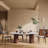 Maxsony 71" Mid Century Dining Table with Glossy Stone Tabletop, Rectangular  Kitchen Table with Solid Wood Double Pedestal for 6-106915920