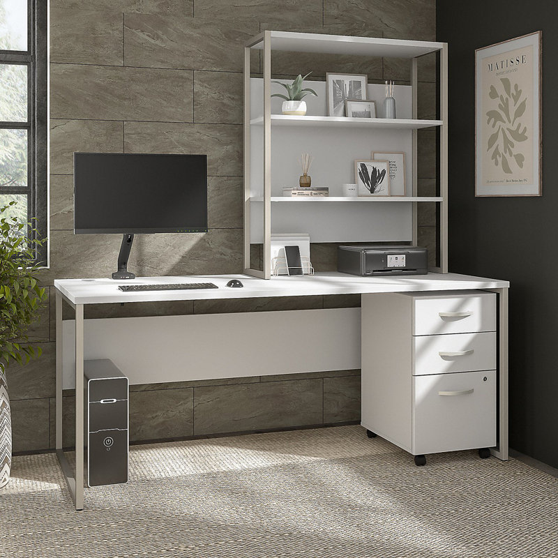 Bureau hybride avec rehausse