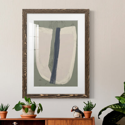 Tranche de papier III - peinture encadrée