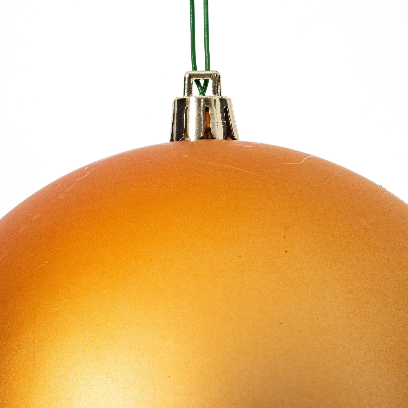 Shatterproof Bauble, 4.75" H x 4.75" W x 4.75" D, Copper Gold