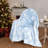 Holiday Glass Trees Plush Throw