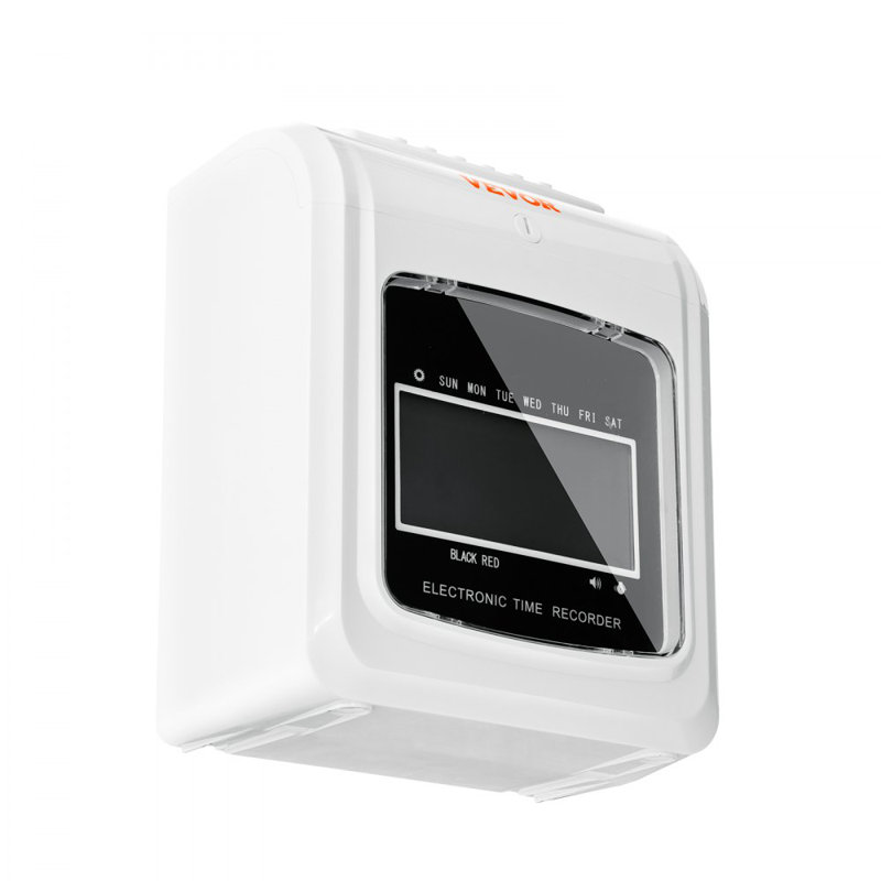 Punch Time Clock, Time Tracker Machine for Employees of Small Business, 6 Punches per Day, Time Clock Punch Machine Includes 102 Time Cards, 1 Ink Ribbon and 2 Security Keys