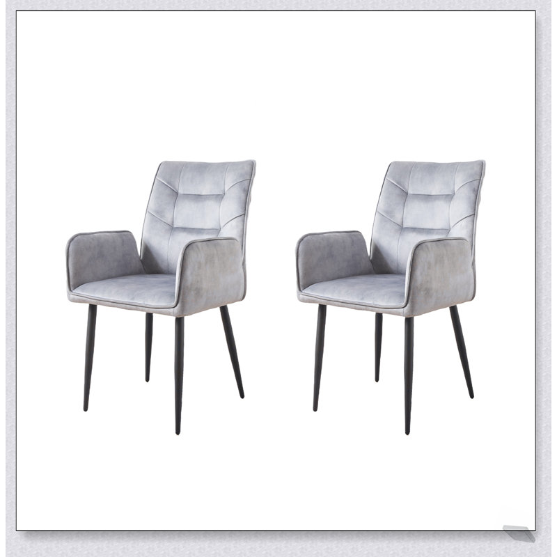 Ensemble de chaises de salle à manger 2 pièces Modern, Gris