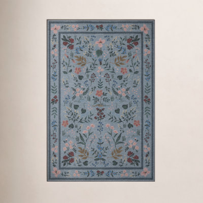 Rifle Paper Co. x Loloi Wildwood Blue Area Rug