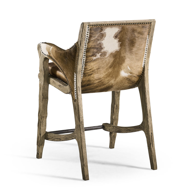 Echo Canyon Leather & Hide Counter Stool