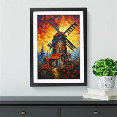 Windmill Baroque Art - Framed Print