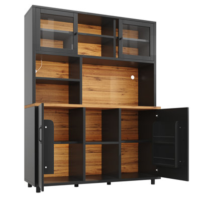 kitchen cabinet 140×40×185cm with led and 4 doors