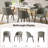 Kanalu Modern Dining Chair With Solid Wood Legs-43455606-43455604