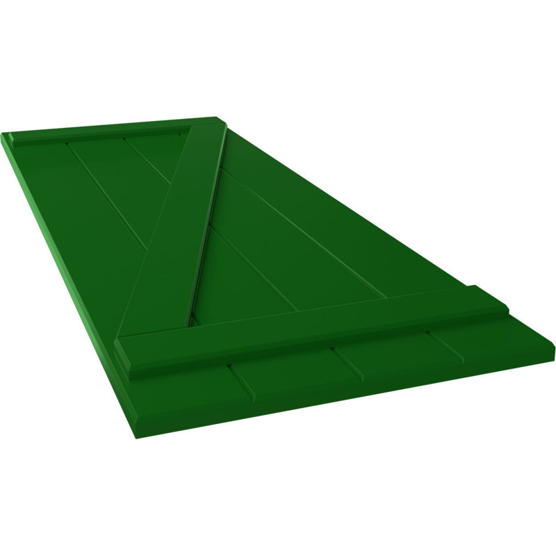 Volets en PVC True Fit, Vert Guignet, 21.5", 80"