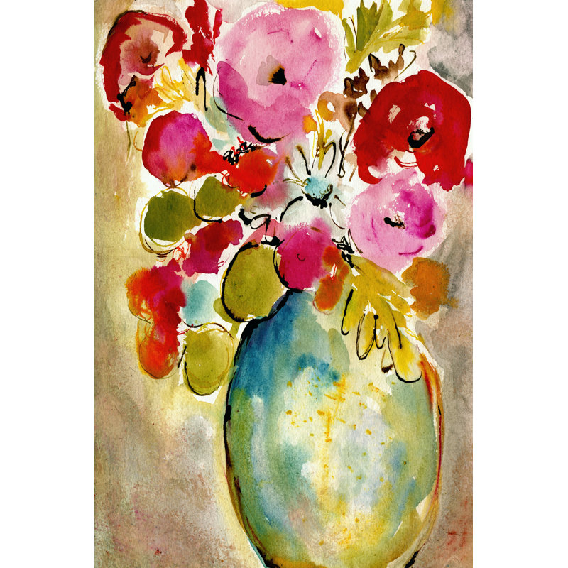 Pastel Vase II by Laura DeNardo - Wrapped Canvas Print, 46cm H x 30cm W