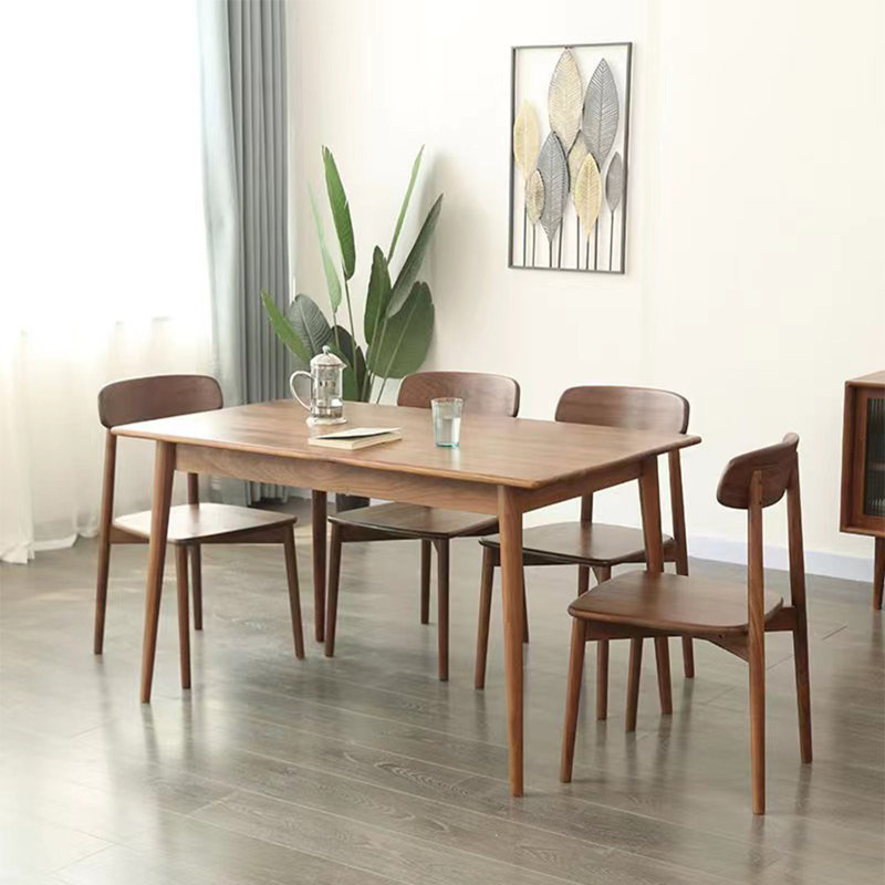White oak modern dining table, 29.53"H x 62.99"L x 31.5"W