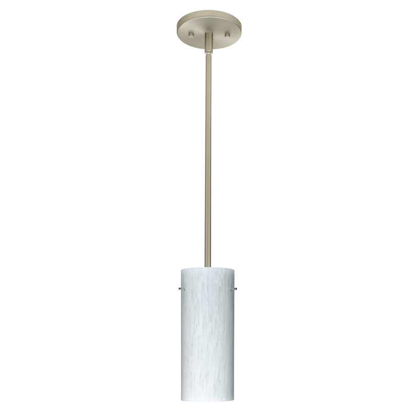 Martinson 1 - Light Single Pendant, Carrera, Satin Nickel, LED