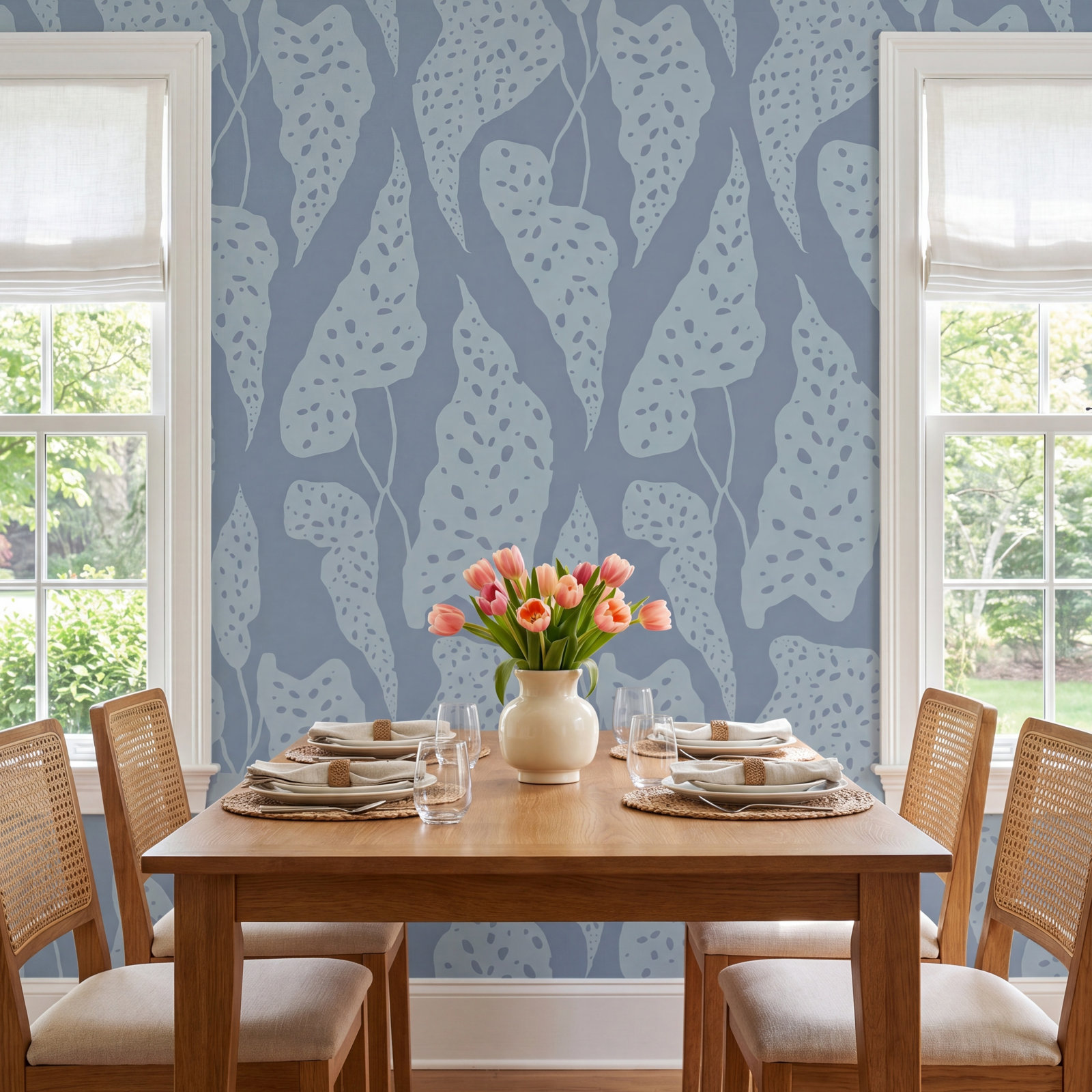 Kinney Floral Wallpaper, Blue