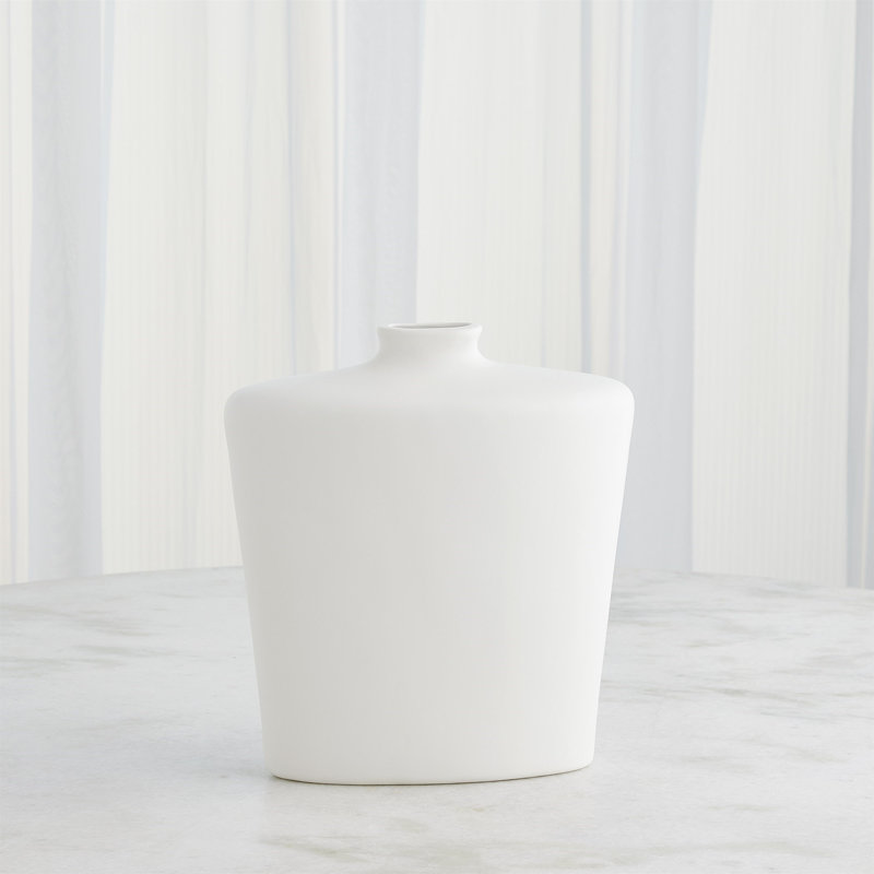 Terzo Handmade Ceramic Table Vase, 13.5" H x 12" W x 4.5" D