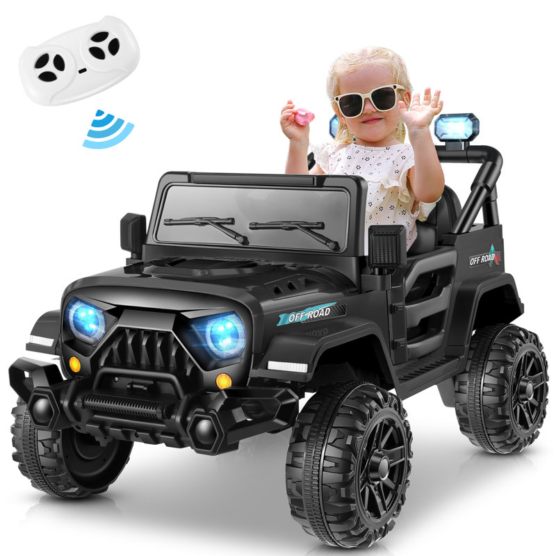Himimi 1 Seater All-Terrain Vehicles Battery Powered Ride On with Remote Control, Black
