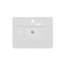 Karran Valera Lavabo de salle de bain rectangulaire en porcelaine vitrifiée avec drain de trop-plein