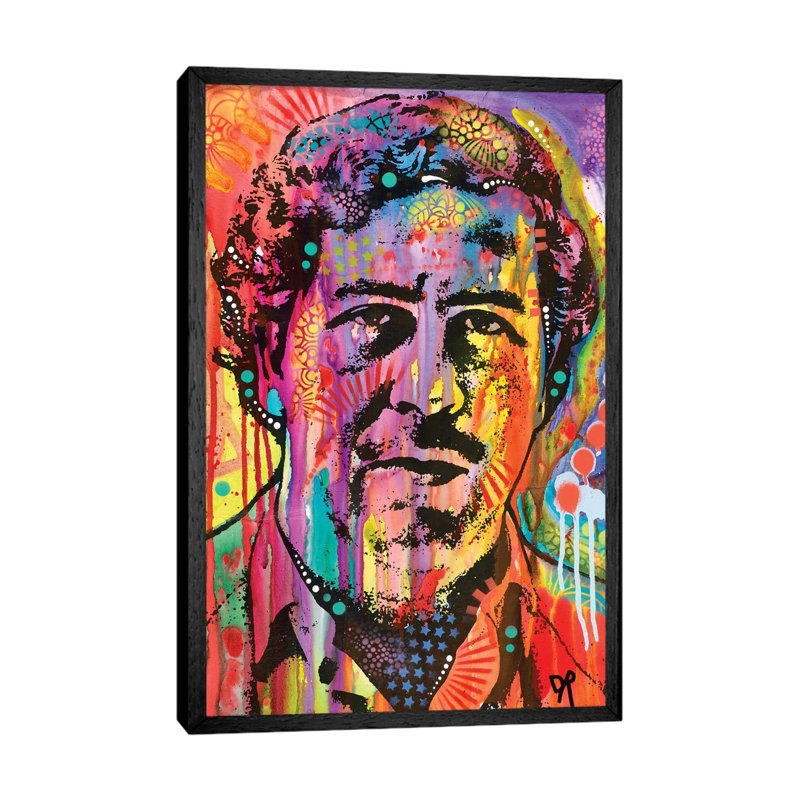 Pablo Escobar by Antonio Ciseri - Wrapped Canvas Painting, 152.5 cm H x 101.5 cm W, Black Framed