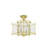 Djamshid Glass Semi Flush Mount-1465014874