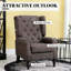 Fauteuil d'appoint rembourré de style nordique avec pieds en bois robustes-133995814
