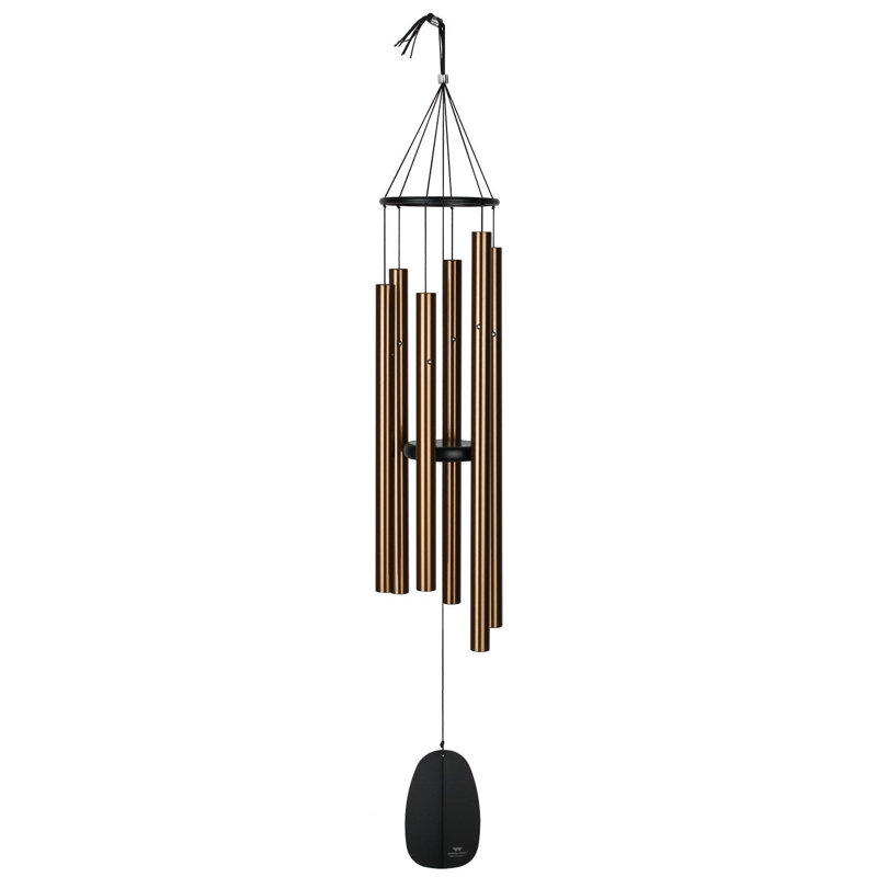 Carillon Bells of Paradise ™, H 44 po x l 7,5 po x P 7,5 po, Bronze / noir