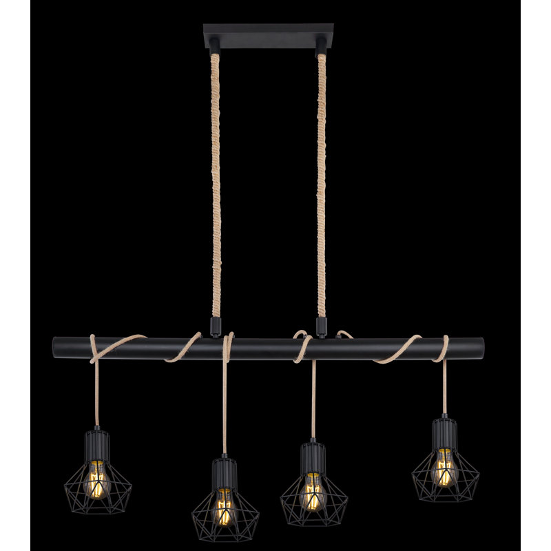 Cuthbertson 4 - Light Black/Beige Kitchen Island Pendant