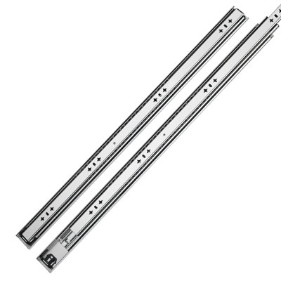 Heavy-Duty Drawer Slides, 30 inch 265 lbs Load Side Mount Rails, 3-Fold Full Extension Ball Bearing Rails, 1 Pair, Kitchen, Workbench, RV, Carbon Steel, Featuring Screws & Nuts, Designed for Cabinets