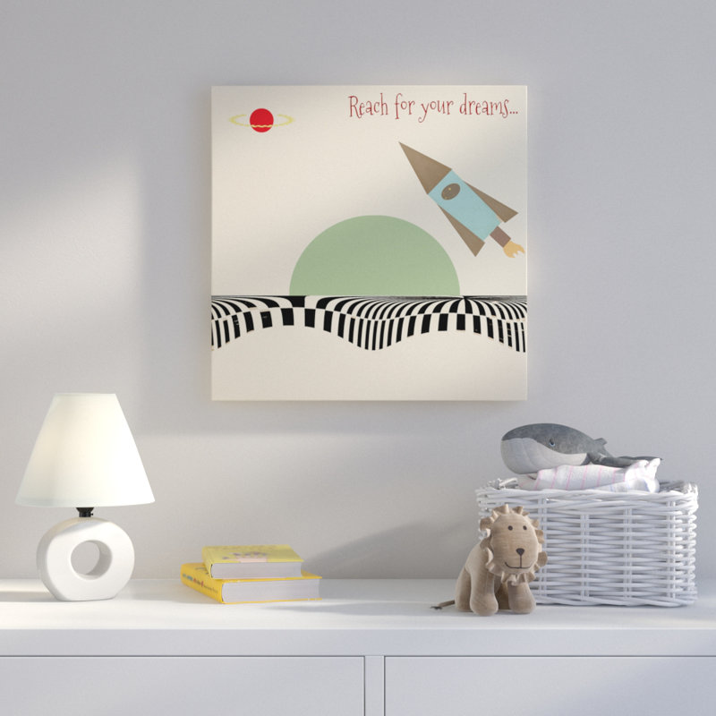 «Reach For Your Dreams», art sur toile, H 18 po x l 18 po