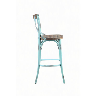 Antique Turquoise & Bar Chair