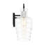 Luminaire de salle de bain Bryton à intensité variable noir mat / chrome / transparent-1150925657