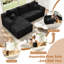 Canapé modulaire Boneless de 96 po Cloud-1705287761-1705287766