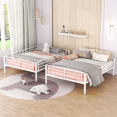 Ailleen Wooden Bunk Bed Set With Trundle, Storage, And Desk