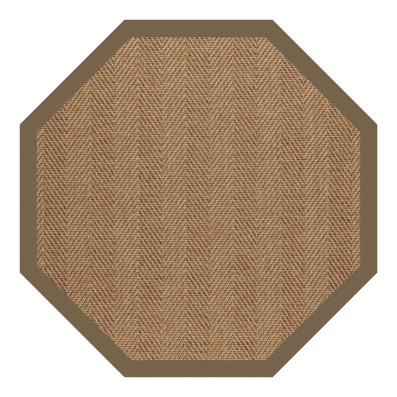 Leggs Chevron Indoor / Outdoor Rug, Octagon 8'