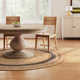 Natural Fiber Braided Round Area Rugs