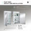 Armoire à pharmacie à porte simple en aluminium argenté FINE FIXTURES-4764259