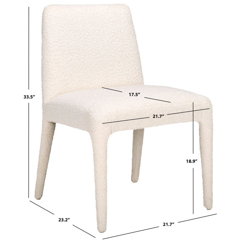 Derrick Upholstered Dining Chair, Cream
