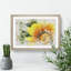 Bright Yellow Flower Watercolour - Framed Print-62806897-62806902
