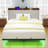 Upholstered Platform Storage Bed with LED Lights-527333900-527333902