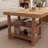 Burlywood Rectangular Solid Wood desk-380025629