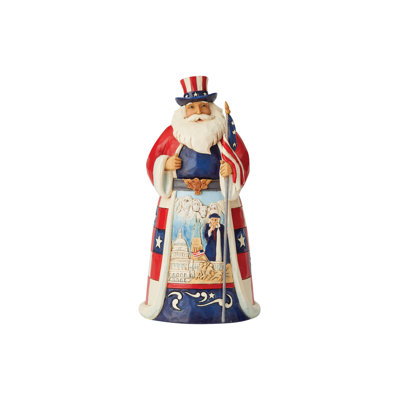 Jim Shore Heartwood Creek  American Santa Figurine 7.1in H