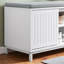 Heckson Polyester Upholstered Storage Bench