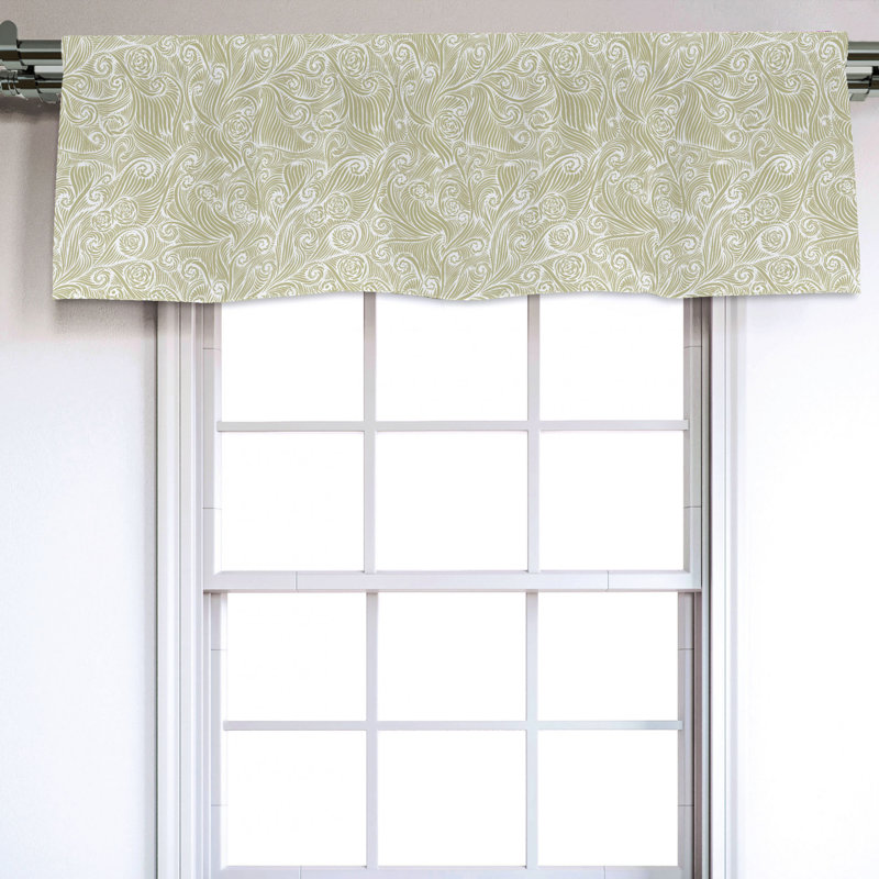 Sateen Ruffled Window Valance