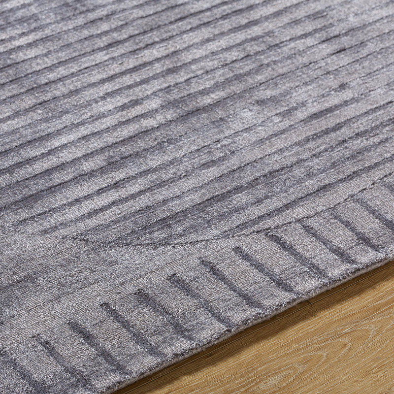 Onetta Hand Loomed Viscose Abstract Indoor Rug, Rectangle 2' x 3'